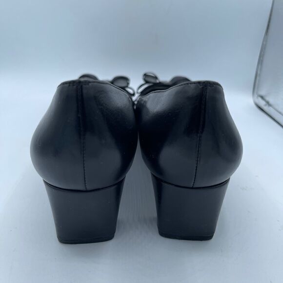 Vintage Stuart weitzman black bow tie pumps 10 - Picture 6 of 16